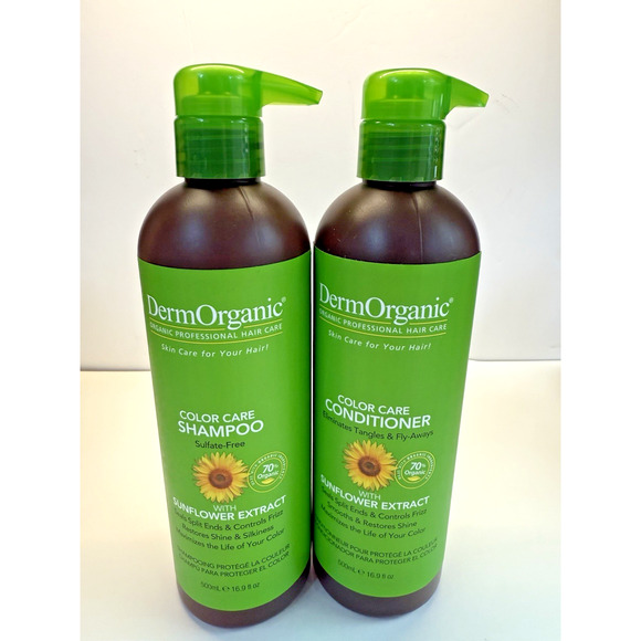 Dermorganic Color Care Shampoo & Conditioner with Sunflower Extract 17oz NEW Set - Picture 9 of 9